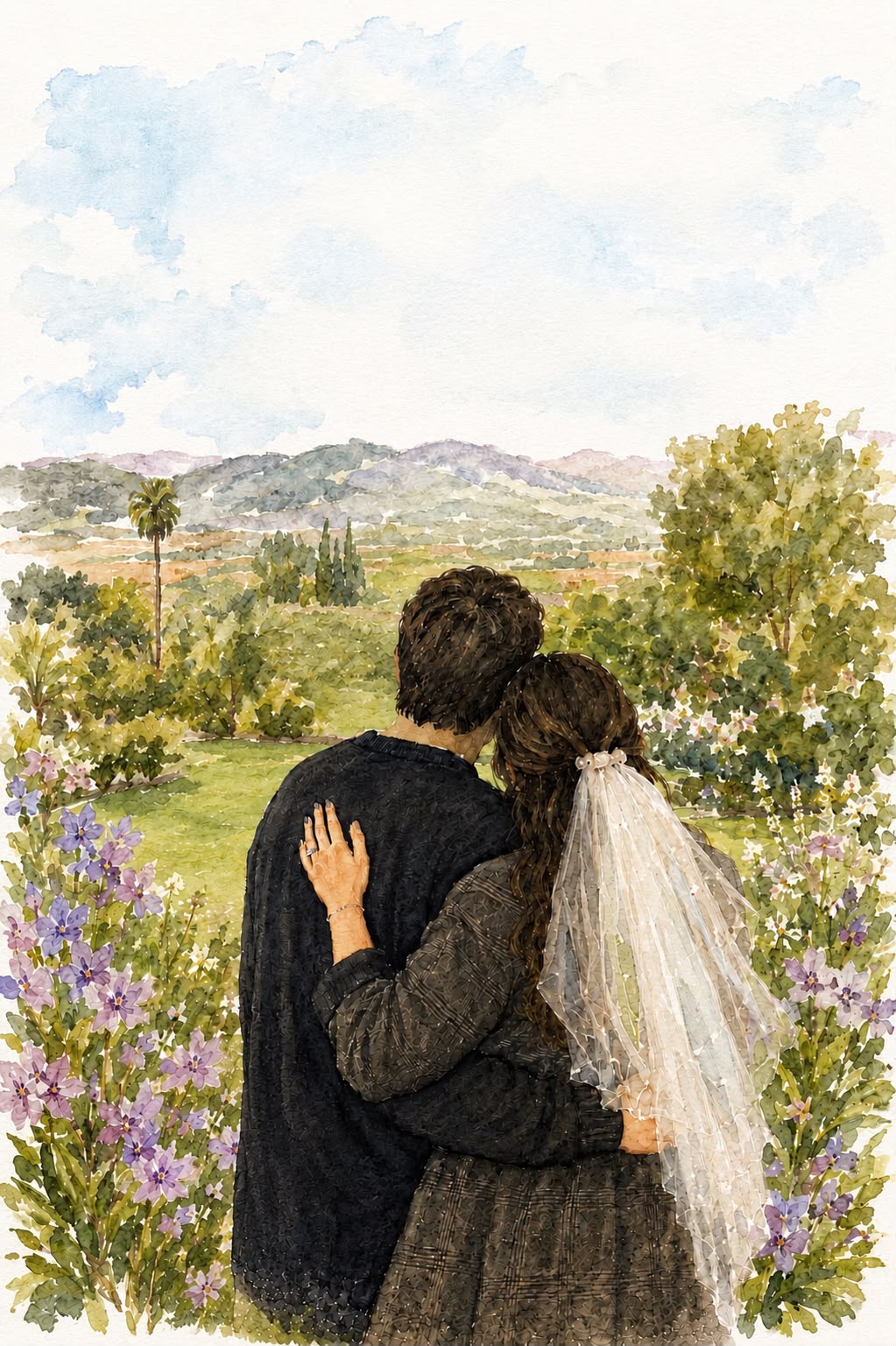 Ilustración de Diego y Cata